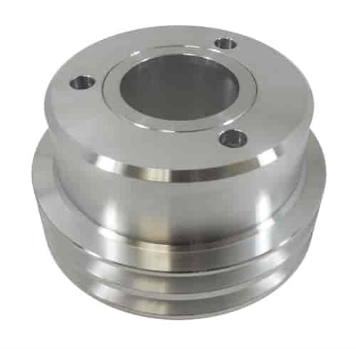 FORD ALUM CNC CRANK PULLEY 2V-BELT FIT 1965-69 PASSENGER CARS 289 302 351