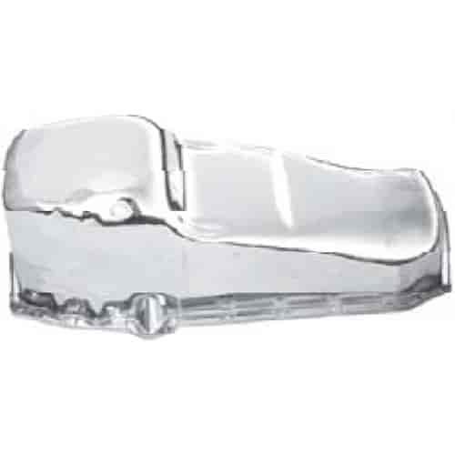 Chrome Plated Steel Stock Oil Pan 1955-79 Small Block Chevy 283-400 V8
