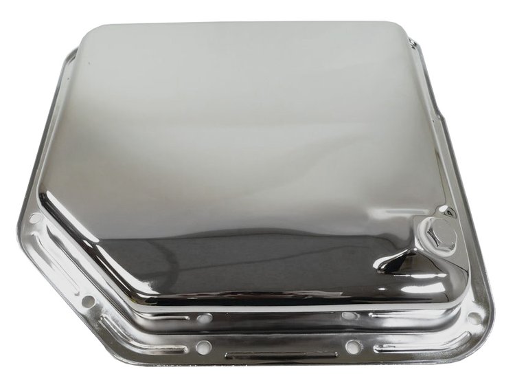 Chrome Steel Transmission Pan GM Turbo 350