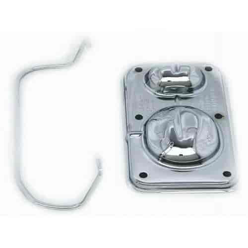 Chrome Steel Brake Master Cylinder Cover 1967-80 GM
