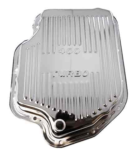 Chrome Steel Transmission Pan GM Turbo 400