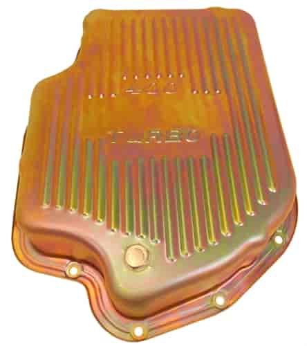 ZINC GM TURBO 400 TRANSMISSION PAN - FINNED
