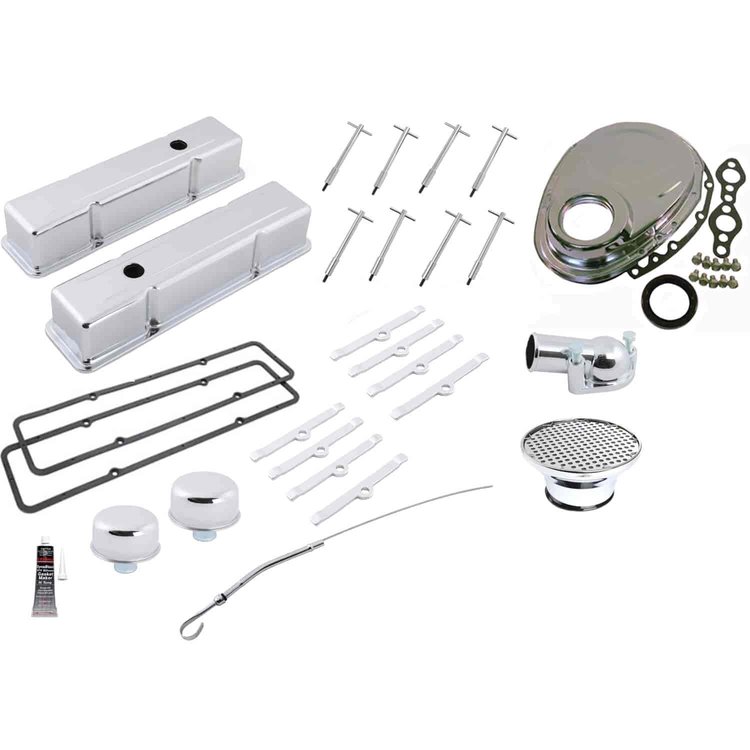 Small Block Chevy Chrome Dress-Up Kit
