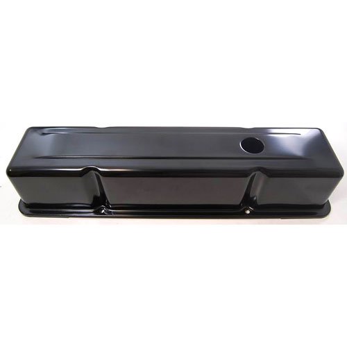 Black Steel Valve Covers 1958-86 Small Block Chevy 283-305-327-350