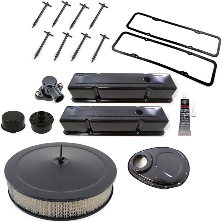 Small Block Chevy Black Dress-Up Kit