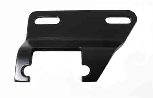 BLACK PRE-1969 CHEVY 283-350 HEADER BRACKET - LEFT SIDE
