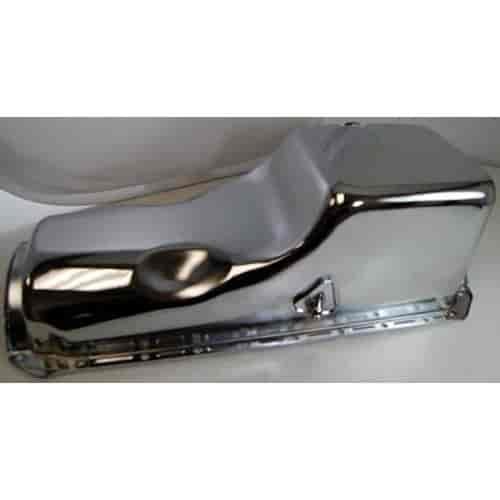 Chrome Plated Steel Stock Oil Pan 1965-90 Big Block Chevy 396-454 V8