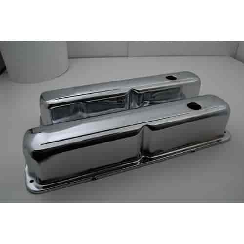 Tall Chrome Steel Valve Covers 1958-76 Ford 352-360-390-406-410-427-428 V8