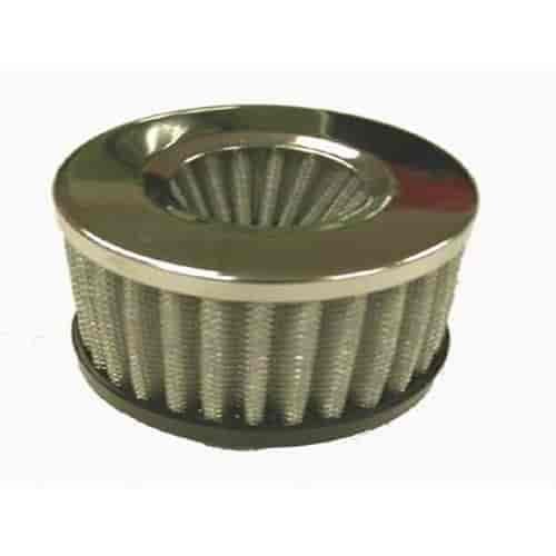 Chrome Push-In Maximum Flow Filter Breather