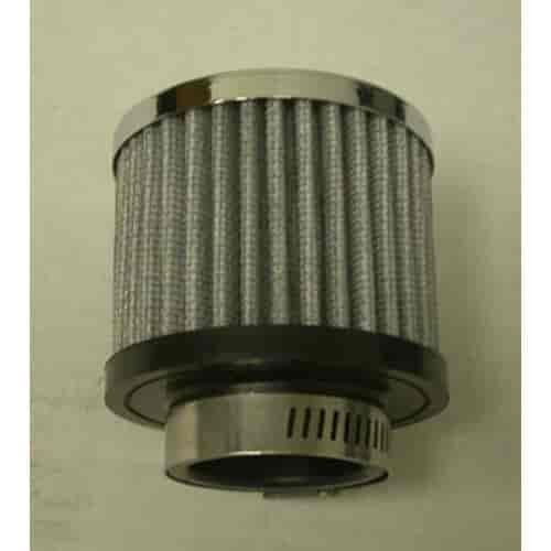 Steel Clamp-On Open Filter Breather 1-1/2" Tube Size