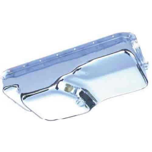 Chrome Plated Steel Stock Oil Pan 1971-80 Mopar 360 Passenger Cars