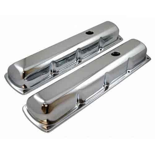 Chrome Steel Valve Covers 1965-90 Oldsmobile 260-455 V8