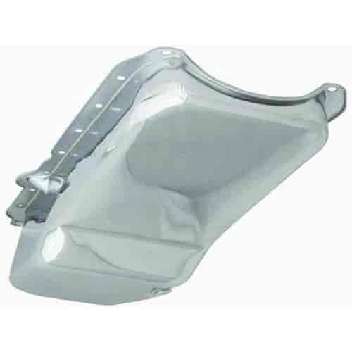 Chrome Plated Steel Stock Oil Pan 1986-Up Small Block Chevy 283-400 V8