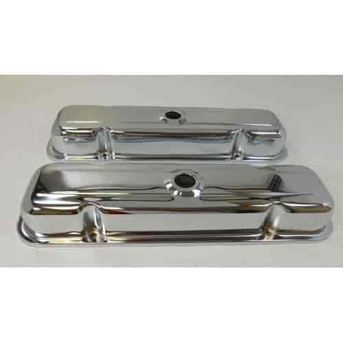 Chrome Steel Valve Covers 1959-79 Pontiac 326-455 V8