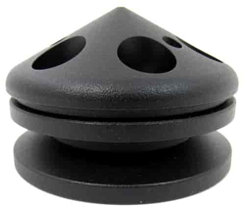 ALUMINUM ALTERNATOR PULLEY / NOSE V-BELT SINGLE GROOVE - BLACK ANODIZED FINISH