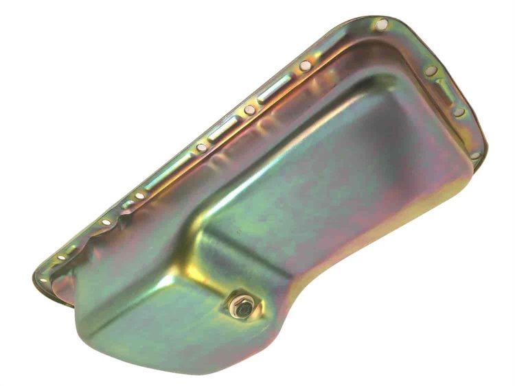 Zinc Plated Steel Stock Oil Pan Mopar 361, 383, 400, 413, 440 B/RB, Hemi 426