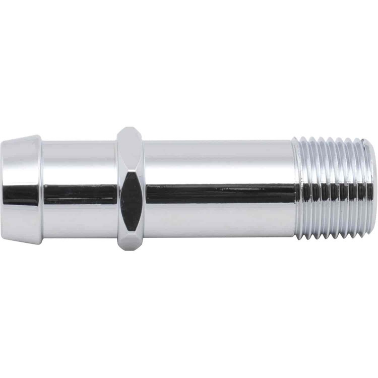 Chrome-Plated Aluminum Water Pump Fitting Small Block Chevy