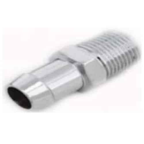 Chrome-Plated Aluminum Intake Manifold Hose Fitting Small Block Chevy