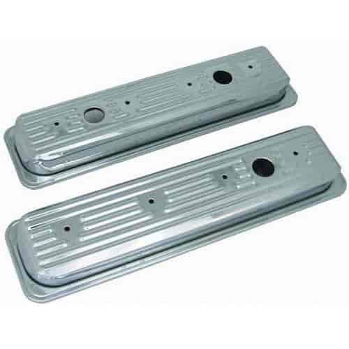 Chrome Steel Centerbolt Valve Covers 1987-Up Chevy 5.0L/5.7L