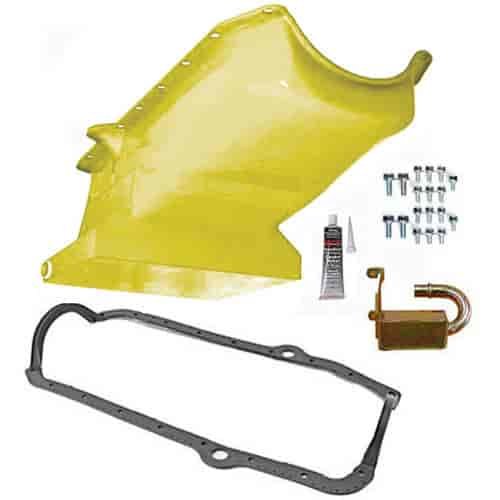 Steel Drag Race Oil Kit Small Block Chevy Includes: