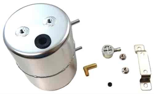ALUMINUM VACUUM SYSTEM RESERVOIR TANK W/HARDWARD - CLEAR ANODIZED