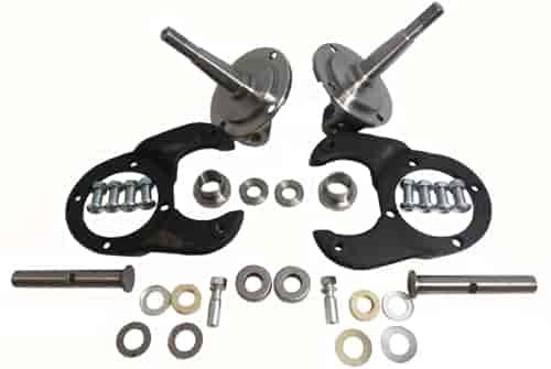 1928-48 FORD SPINDLE KIT W/KING PINS - CHROME FINISH