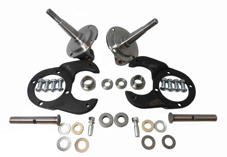 1928-48 FORD SPINDLE KIT W/KING PINS - NATURAL