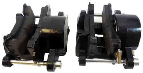 GM SINGLE PISTON ALUMINUM CALIPER - BLACK PAINTED