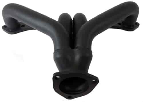 BLACK CERAMIC SBC 1955-UP STREET HUGGER HEADERS - PAIR