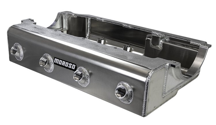 Marine Dry Sump Oil Pan for Big Block Chevy Mark IV [Aluminum, 5.00 in., 4-Pickup, Oil Pump Notch]