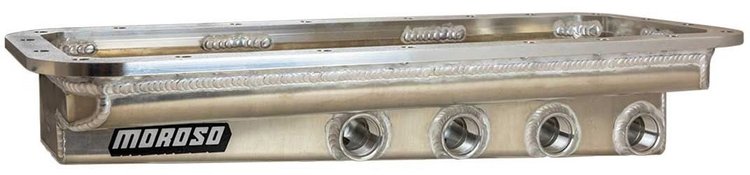 20047 Drag Race Oil Pan For Aftermarket Chrysler, Hemi, Keith Black and JP-1 Blocks [Dry Sump with 4-Pickups]