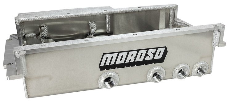 20137 Oil Pan, Dry Sump, Dart LS Next/Next 2 Non-Skirted, Drag Race, 4 P/U, Aluminum