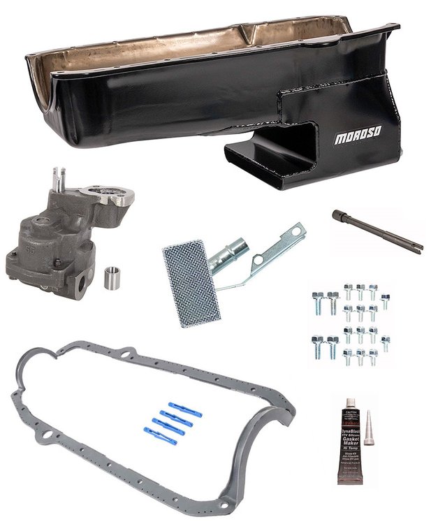 Street/Strip Oil Pan, Pump, and Pickup Kit for 1980-1985 Small Block Chevy, 1962-1967 Chevy II (without Power Steering)