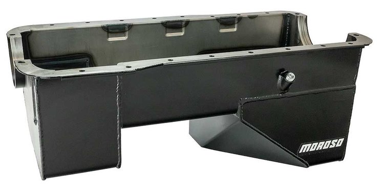 20541 Rear Sump Oil Pan for 1966–1977 Ford Bronco with 351W Engine[Black Powder Coat]