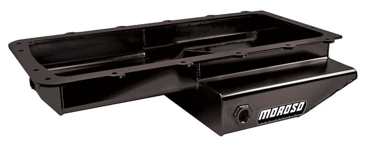 20568 Road Race Oil Pan for Ford Gen 4 5.0L Coyote, 5.2L Voodoo Engines in Cobra Kit Cars [Black Powder Coat Finish]
