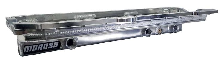 20938 Oil Pan, Toyota 2Jz-Ge,2Jz-Gte, Aluminum, Dry Sump, With 3 Female 12 An Pickups
