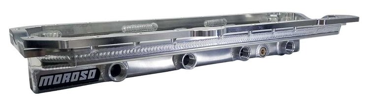 20939 Oil Pan, Toyota 2Jz-Ge,2Jz-Gte, Aluminum, Dry Sump, With 4  Female 12 An Pickups
