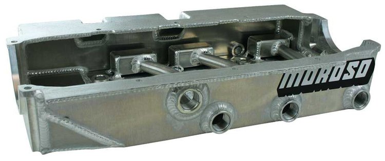 Dry Sump Oil Pan Pre-1985 Small Block Chevy, for Lefthander and Port City Asphalt Late-Models