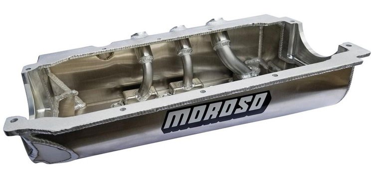 Aluminum Dry Sump Oil Pan for Dart and Rocket Spread Rail Blocks