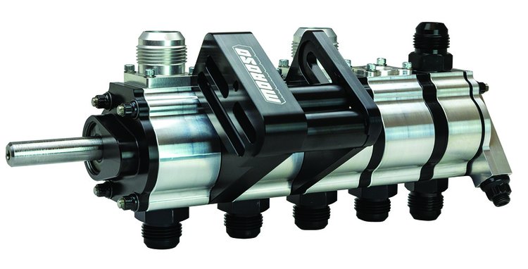 Tri-Lobe Dry Sump Oil Pump For Circle Track [Brinn Mount]
