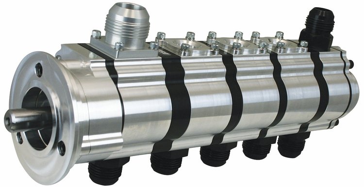 5-Stage Tri-Lobe Dry Sump Oil Pump For Door Cars with Pro-Charger Front Drive [V-Band Clamp]