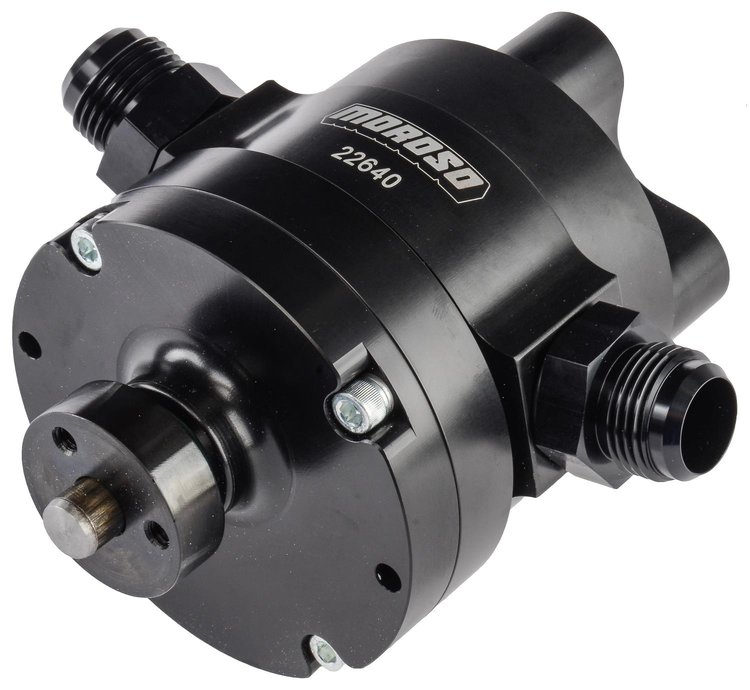22640 Original 3-Vane Vacuum Pump for Wet Sump Oiling Systems [Black Anodized Finish]