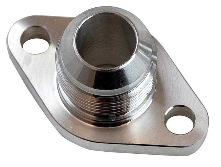 23721 Turbo Oil Return Fitting, -10 AN, Fits Moroso Mitsubishi EVO 4G63 Oil Pan #20967