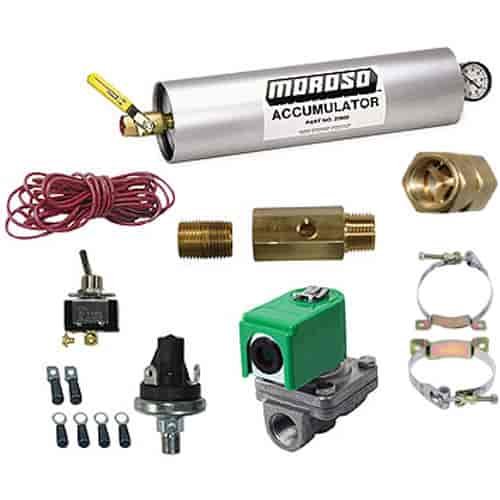 Oil Accumulator Kit Includes: Moroso Standard 3-Quart Accumulator