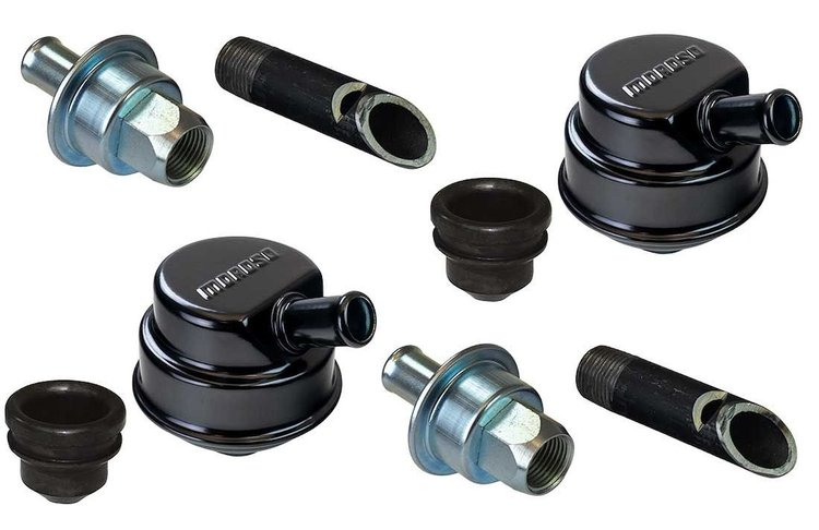 25901 Crankcase Evacuation System [Black Powder-Coated Finish]