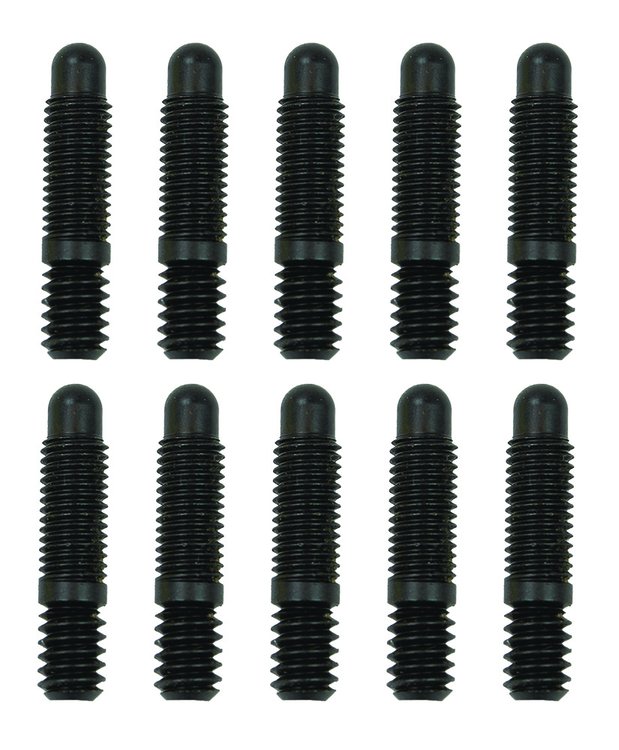 Stud Kit [Bullet Nose, 1/4"-20 X 1/4"-28 X 1-3/16", 10 Pack, Black Oxide]