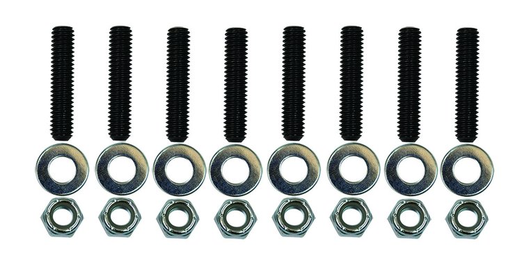 Stud Kit [Valve Cover, Pontiac, Broaced Studs, Washers, Nylock Nuts]