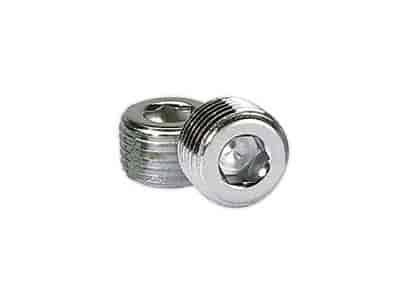 Chrome Pipe Plugs 1/2" NPT