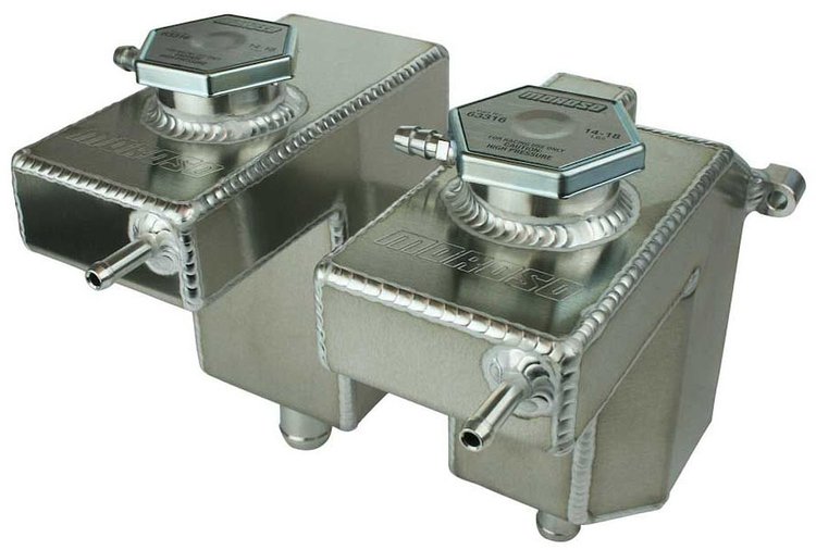 43002 Coolant Expansion and Intercooler Tank Kit Fits Select Late-Model Polaris RZR Turbo, Turbo S [Polished Finish]