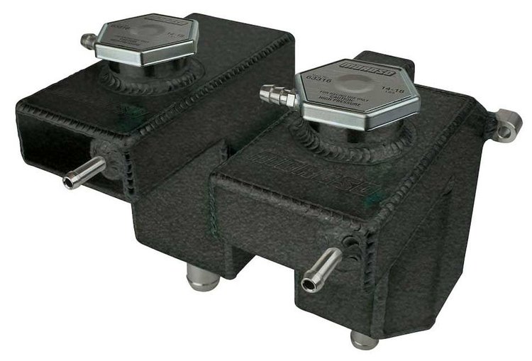 43003 Coolant Expansion and Intercooler Tank Kit Fits Select Polaris RZR Turbo, Turbo S [Black Powder-Coated Finish]